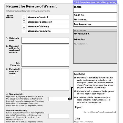 Document preview: How to Request Court Warrant Reissue Using Form N445 — Legal & justice