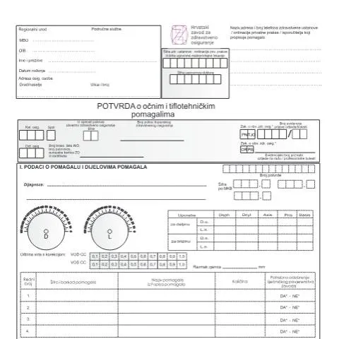 Document preview: Važnost Obrasca PotOc 16 u zdravstvenom osiguranju — Zdravlje (CERFA n°PotOc 16)