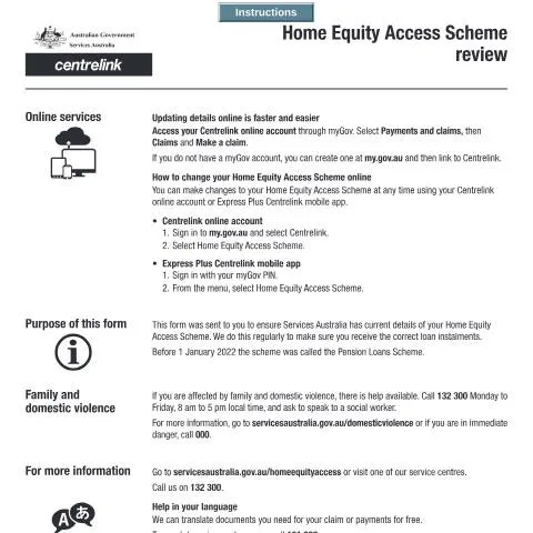 Document preview: Understanding the Home Equity Access Scheme Review Process — Benefits & social aid (CERFA n°SA498)