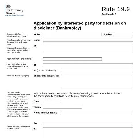Document preview: Understanding Rule 19.9: How Interested Parties Request Disclaimer — Legal & justice