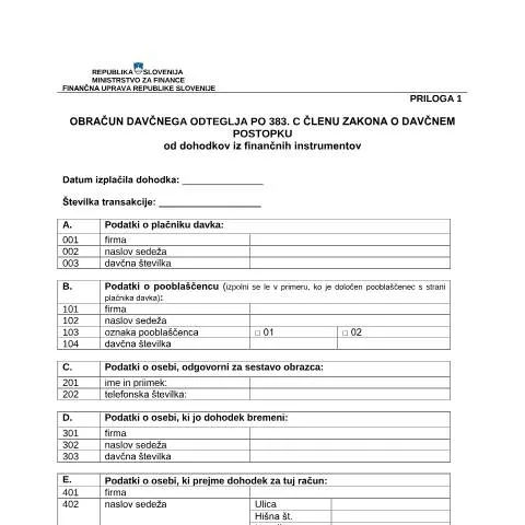 Document preview: Pomen obrazca NUI za obračun davčnega odtegljaja — Davki & obdavčitev (CERFA n°NUI)