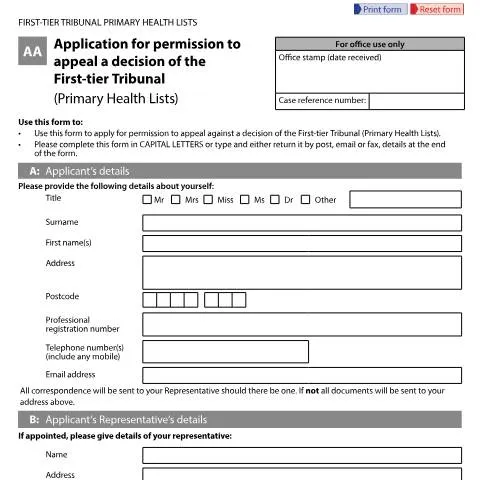 Document preview: Guide to Applying for Appeal Permission in First-tier Tribunal — Legal & justice