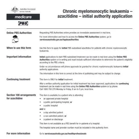 Document preview: Navigating the PB079 Form for Azacitidine in CMML — Health (CERFA n°PB079)