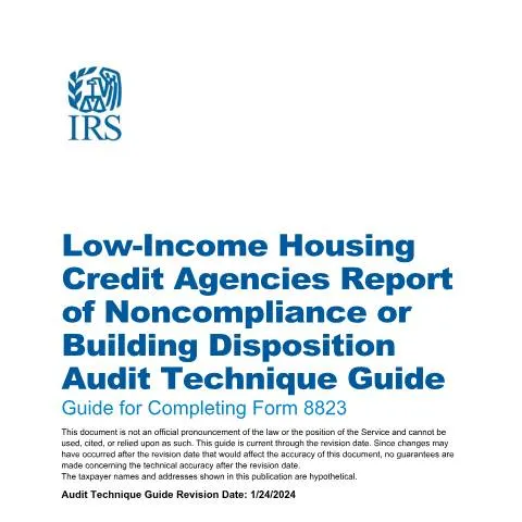 Document preview: Navigating IRS Publication 5913 for Housing Credit Compliance — Taxes (CERFA n°PUB-5913)