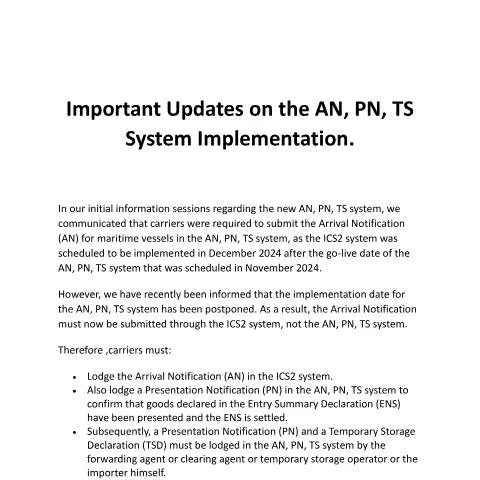 Document preview: Understanding the Latest on the AN-PN-TS System — Customs & trade (CERFA n°important-updates-on-the-an-pn-ts-system---26-11-24)