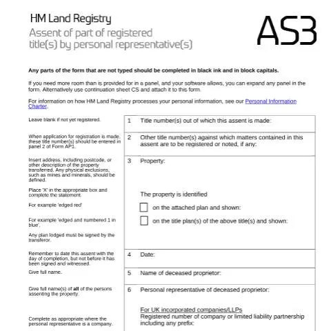 Document preview: How to Transfer Inherited Property Using AS3 Assent Forms — Property & real estate