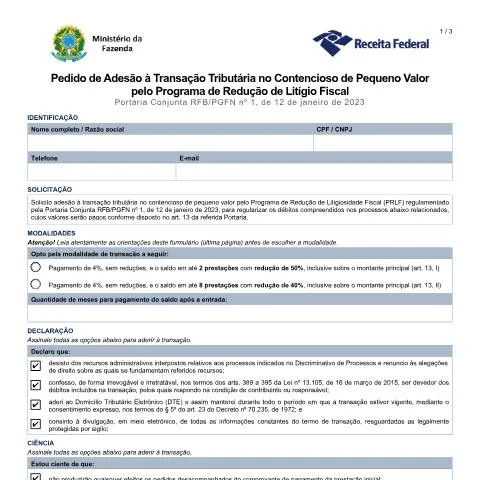 Pré-visualização do documento Como Funciona o Pedido de Transação - PRLF de Pequeno Valor — Impostos