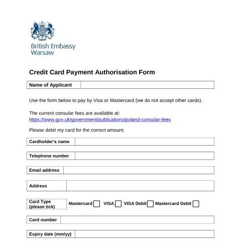 Document preview: Essential Steps for the Poland Payment Authorisation Form — Government & admin