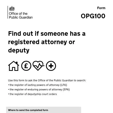 Document preview: How to Request an OPG Register Search for Legal Representatives — Digital & personal data