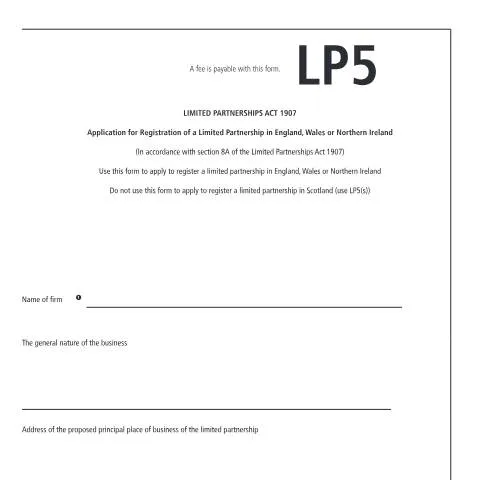 Document preview: How to Complete LP5 Registration for Your Limited Partnership — Business