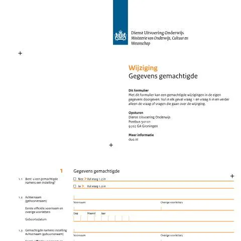 Documentvoorvertoning: Belang van het formulier 'Wijziging Gegevens gemachtigde' — Overheid & administratie