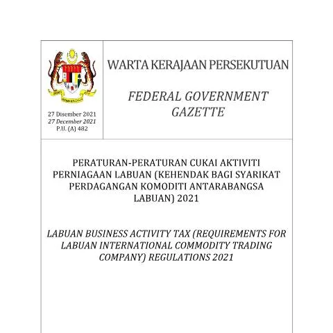 Document preview: Panduan Peraturan Cukai Aktiviti Perniagaan Labuan 2021 — Proses pentadbiran