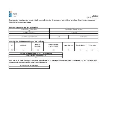 Vista previa del documento Entendiendo el Formulario F1867 del Servicio de Impuestos Internos — Trámites administrativos (CERFA n°F1867)