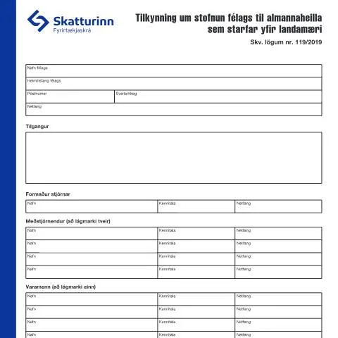 Document preview: Skrefin við stofnun félags til almannaheilla (CERFA n°RSK 17.07)