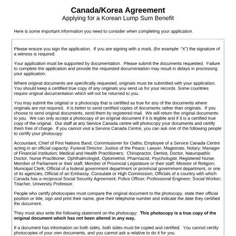 Document preview: Step-by-Step Guide to the Korean Lump Sum Payment Application — Health (CERFA n°CAN-KOR_1_(LS))