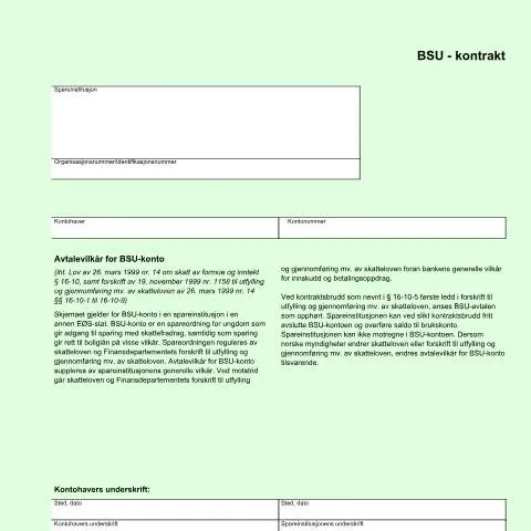 Document preview: BSU-kontrakt i annen EØS-stat med RF-1236 — Skatt & avgifter (CERFA n°RF-1236)