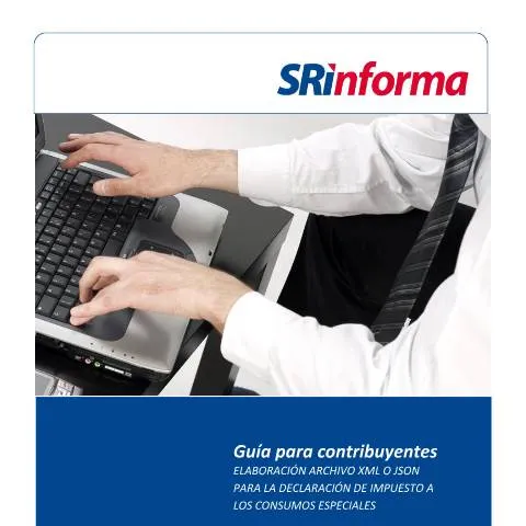 Vista previa del documento Instrucciones para completar el Formulario ICE en formato XML y JSON — Impuestos (CERFA n°Guía para el llenado de XML y JSON Formulario ICE)