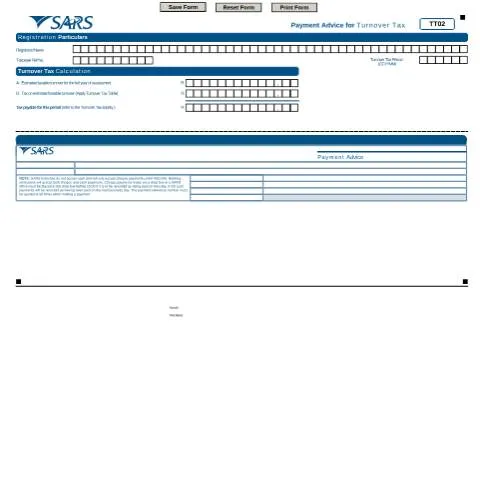 Document preview: Navigating the TT02 Payment Advice Form for Turnover Tax — Taxes (CERFA n°TT02)