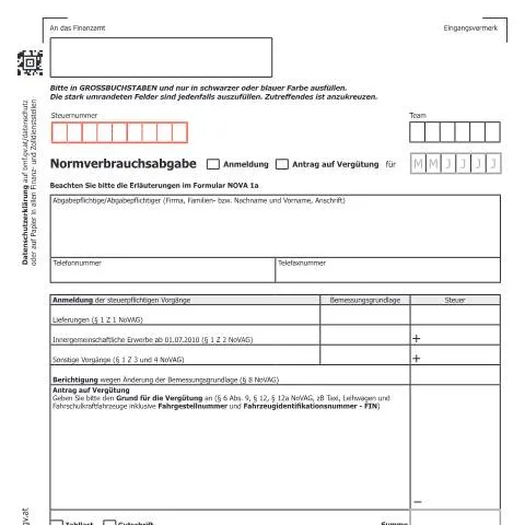Dokumentvorschau: Wichtige Informationen zur Normverbrauchsabgabe für Unternehmer — Steuern (CERFA n°NOVA1)
