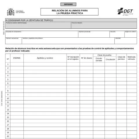 Vista previa del documento Modelo 06: Tu primer paso hacia el permiso de conducir en España — Trámites administrativos (CERFA n°06)