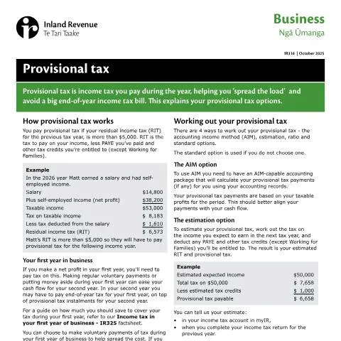 Document preview: Navigating Provisional Tax: Insights on IR316 — Taxes (CERFA n°IR316)