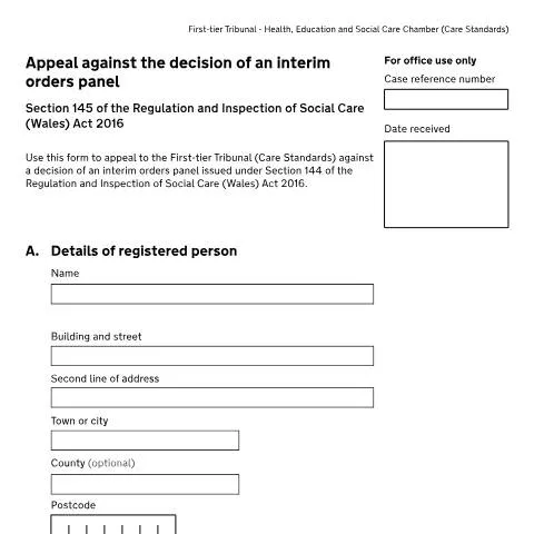 Document preview: Understanding the Appeal Process for Section 145 Decisions in Welsh — Legal & justice