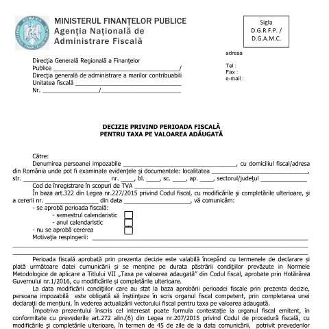 Document preview: Înțelege Decizia OPANAF 2037/2016 privind TVA — Impozite & fiscalitate (CERFA n°A3_OPANAF_2037_2016)