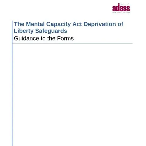 Document preview: Mental Capacity Act Deprivation of Liberty Safeguards Explained — Health