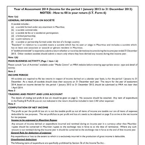 Document preview: The Importance of the 2014 Societal Return Document — Government & admin (Societe_Notes_06_270114)