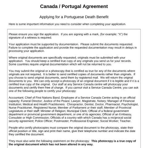 Document preview: Essential Guide to Applying for Portuguese Death Benefits — Health (CERFA n°CDN-P2)