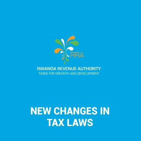 Document preview: Recent Updates in Rwanda Tax Legislation - October 2023 — Taxes (CERFA n°CHANGES_IN_TAX_LAWS_Oct_2023)