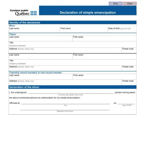 Document preview: Understanding Simple Emancipation in Quebec for Minors — Legal & justice (DGSP (2026-09))
