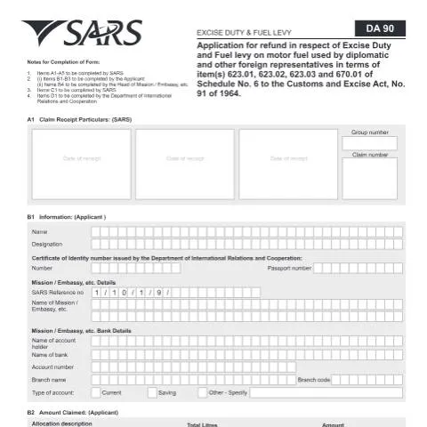 Document preview: Understanding the DA 90 Application for Refund — Government & admin (CERFA n°DA 90)