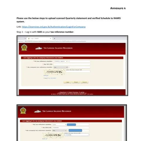Document preview: Guide to Submitting Your WHT Quarterly Statement in Sri Lanka — Taxes