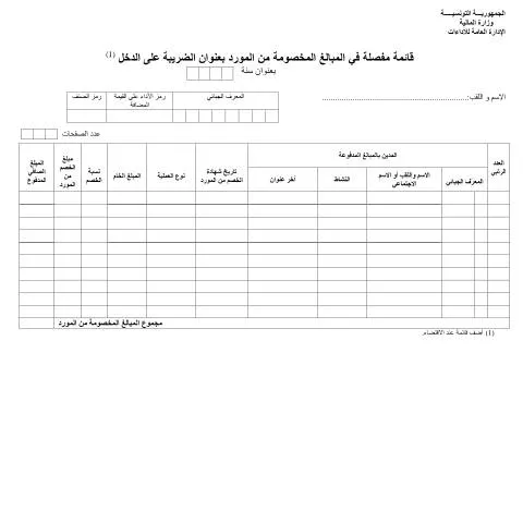 Aperçu du document L'importance de la déclaration fiscale en Tunisie — Démarches administratives