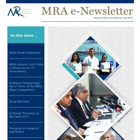Document preview: Insights from the July 2017 Mauritius Revenue Authority Document — Government & admin (ENewsletterJuly2017)