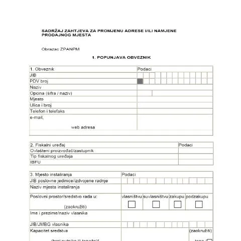 Document preview: Praktični vodič za ZPANPM: Promjena adrese i namjene — Pravno i pravda (CERFA n°ZPANPM)