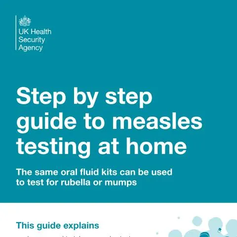 Document preview: Home-Based Measles Testing: Oral Fluid Collection Instructions — Health