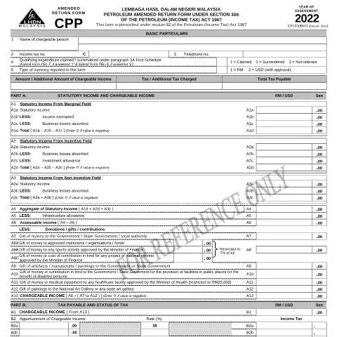 Document preview: Panduan Lengkap Borang Pembetulan CPP 2022 — Cukai & percukaian