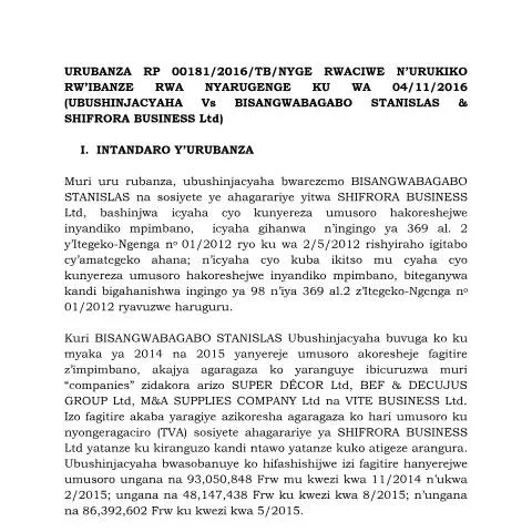 Document preview: Understanding the Importance of the Shifrora Case Document — Government & admin (CERFA n°shifrora_case)