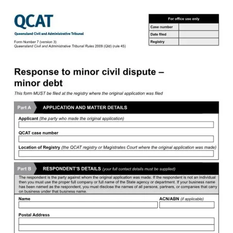 Document preview: Understanding Queensland Civil and Administrative Tribunal Form 7 for — Legal & justice (7)