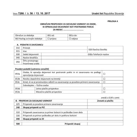 Document preview: Uvod v obračun prispevkov za socialno varnost — Davki & obdavčitev (CERFA n°PODO-OPSVD)