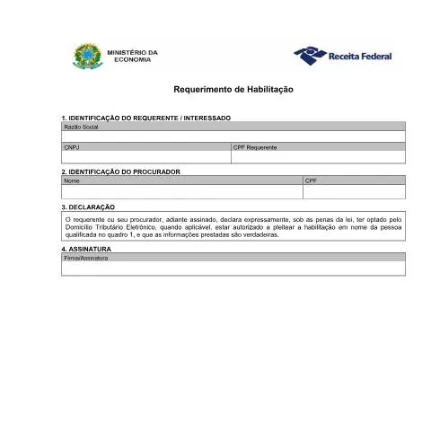 Pré-visualização do documento Entenda o Requerimento de Habilitação para Comércio Exterior — Trâmites administrativos