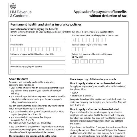 Document preview: Navigating Tax-Free Insurance Benefits Application — Banking & finance