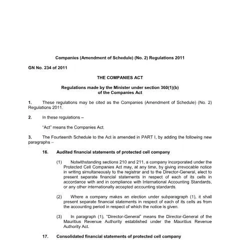 Document preview: Key Insights into GN.234 of 2011 for Stakeholders — Government & admin (GN.-234-of-2011)