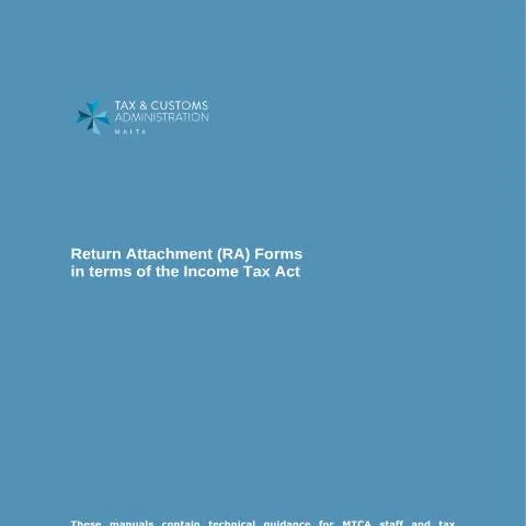 Document preview: Comprehensive Guide to Malta's Income Tax Return Attachments — Taxes (CERFA n°manual-on-return-attachment-forms1bff88f0-5a5e-4abd-a1a0-7e0)