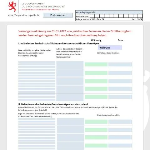 Aperçu du document Comprendre la Déclaration de la Fortune des Entités Juridiques au — Impôts & fiscalité (CERFA n°NRF_D)