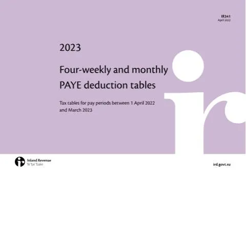Document preview: Understanding the IR341 PAYE Deduction Tables for Employers — Taxes (CERFA n°IR341)