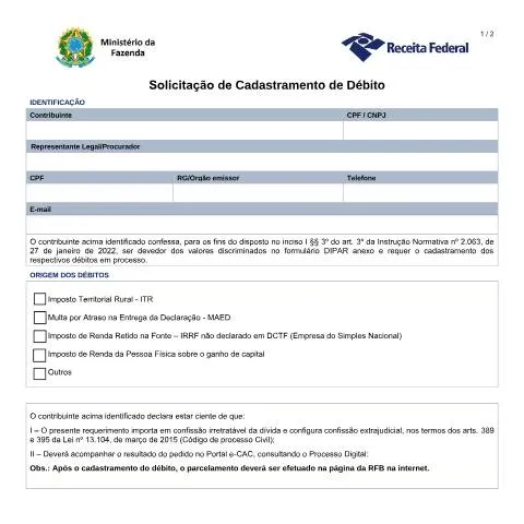 Pré-visualização do documento Regularize suas Pendências Fiscais com a Solicitação de Cadastramento — Impostos