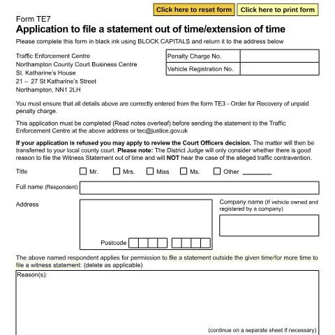 Document preview: How to Request Extended Time for Traffic Enforcement Challenges — Legal & justice